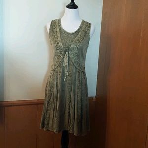 Boho cottage core dress
